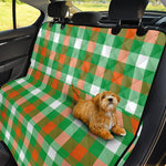 Irish Checkered St. Patrick's Day Print Pet Car Back Seat Cover