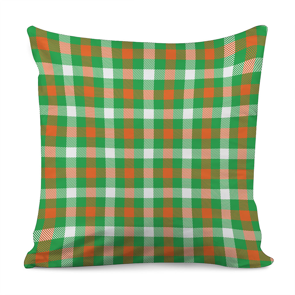 Irish Checkered St. Patrick's Day Print Pillow Cover