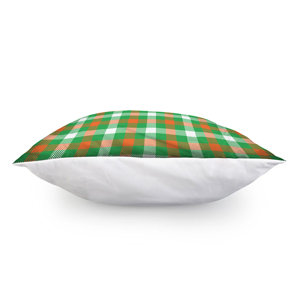 Irish Checkered St. Patrick's Day Print Pillow Cover