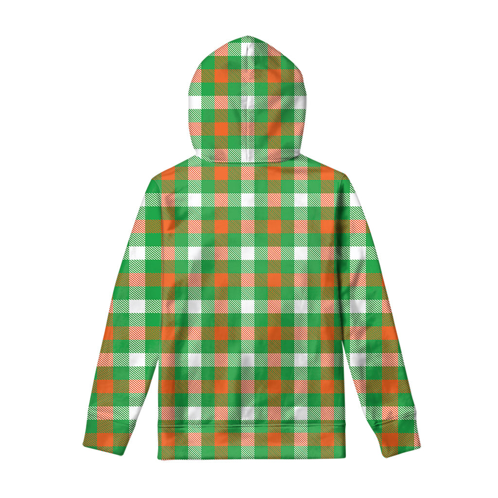 Irish Checkered St. Patrick's Day Print Pullover Hoodie