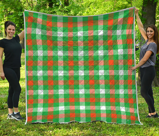 Irish Checkered St. Patrick's Day Print Quilt