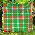 Irish Checkered St. Patrick's Day Print Quilt