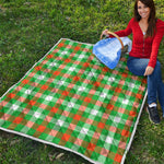 Irish Checkered St. Patrick's Day Print Quilt