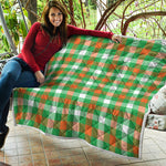 Irish Checkered St. Patrick's Day Print Quilt