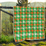 Irish Checkered St. Patrick's Day Print Quilt