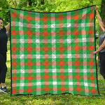 Irish Checkered St. Patrick's Day Print Quilt