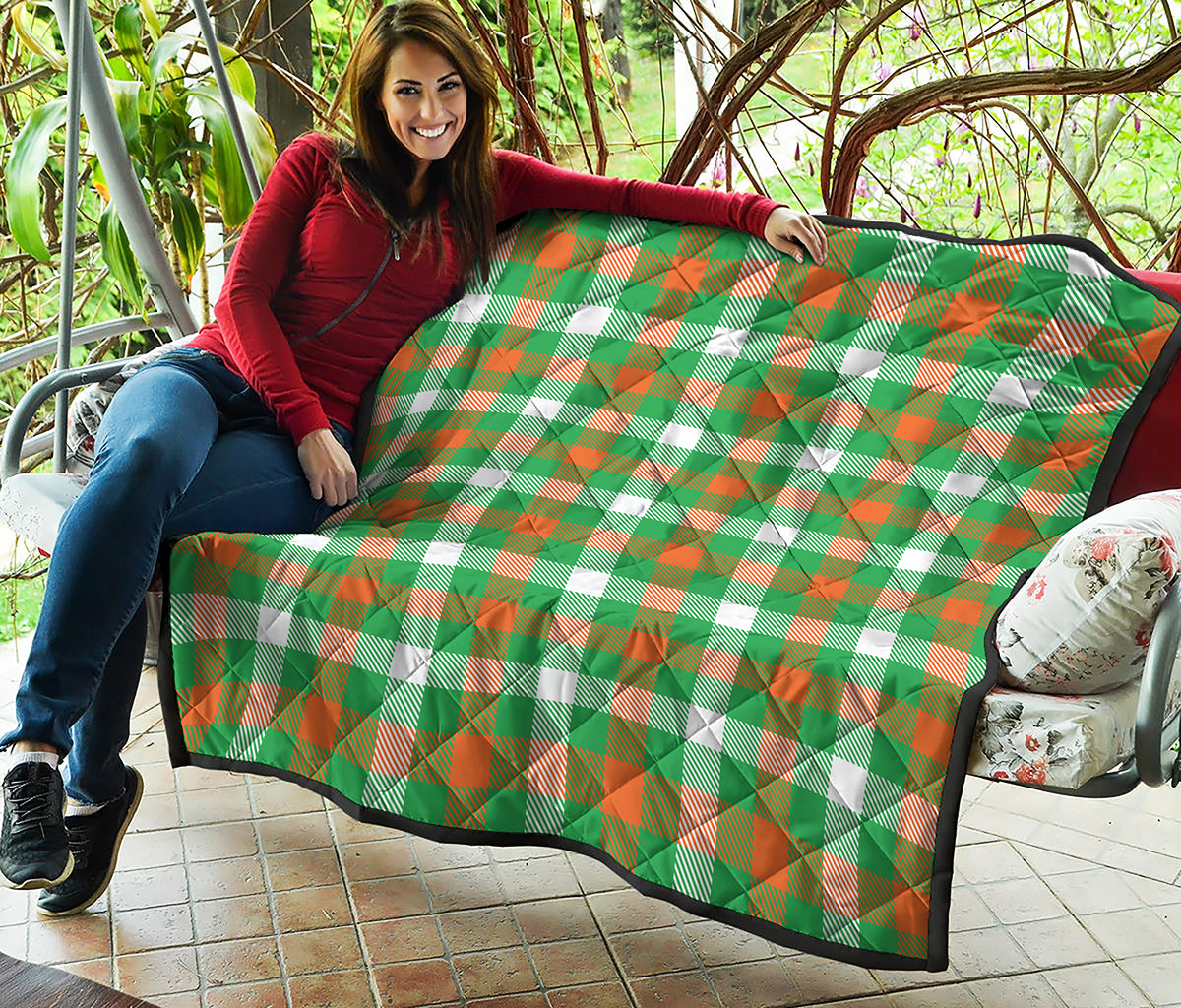 Irish Checkered St. Patrick's Day Print Quilt