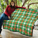 Irish Checkered St. Patrick's Day Print Quilt