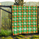 Irish Checkered St. Patrick's Day Print Quilt