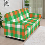 Irish Checkered St. Patrick's Day Print Sofa Cover