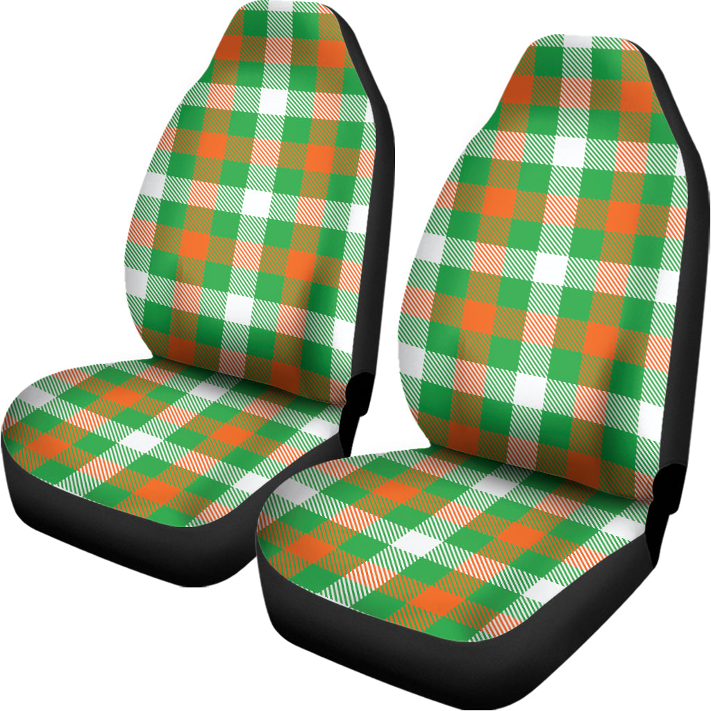 Irish Checkered St. Patrick's Day Print Universal Fit Car Seat Covers