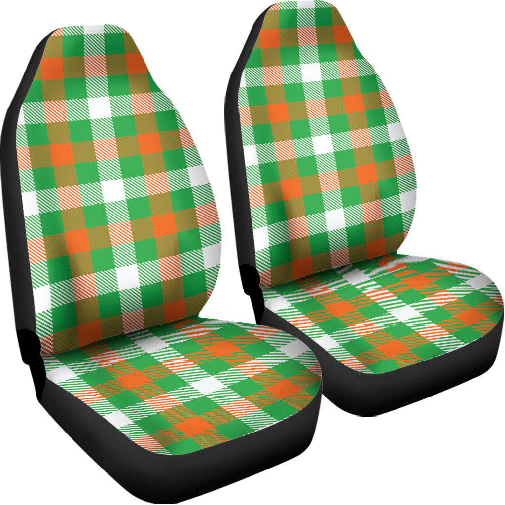 Irish Checkered St. Patrick's Day Print Universal Fit Car Seat Covers