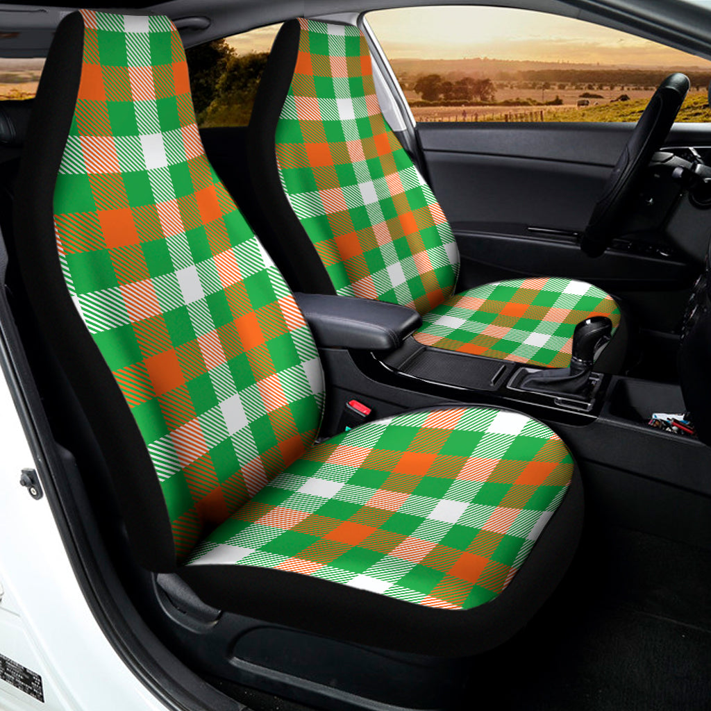 Irish Checkered St. Patrick's Day Print Universal Fit Car Seat Covers