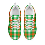 Irish Checkered St. Patrick's Day Print White Sneakers