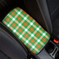 Irish Checkered St. Patrick's Day Print Car Center Console Cover