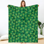 Irish Clover Saint Patrick's Day Print Blanket
