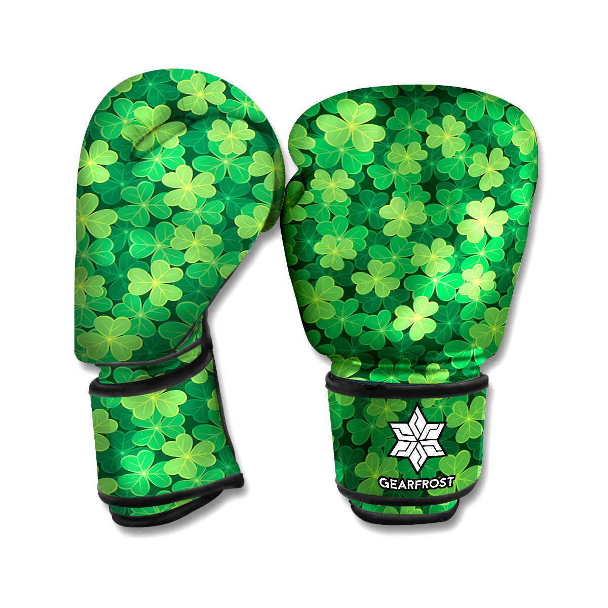 Irish Clover Saint Patrick's Day Print Boxing Gloves