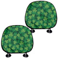 Irish Clover Saint Patrick's Day Print Car Headrest Covers