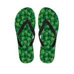 Irish Clover Saint Patrick's Day Print Flip Flops