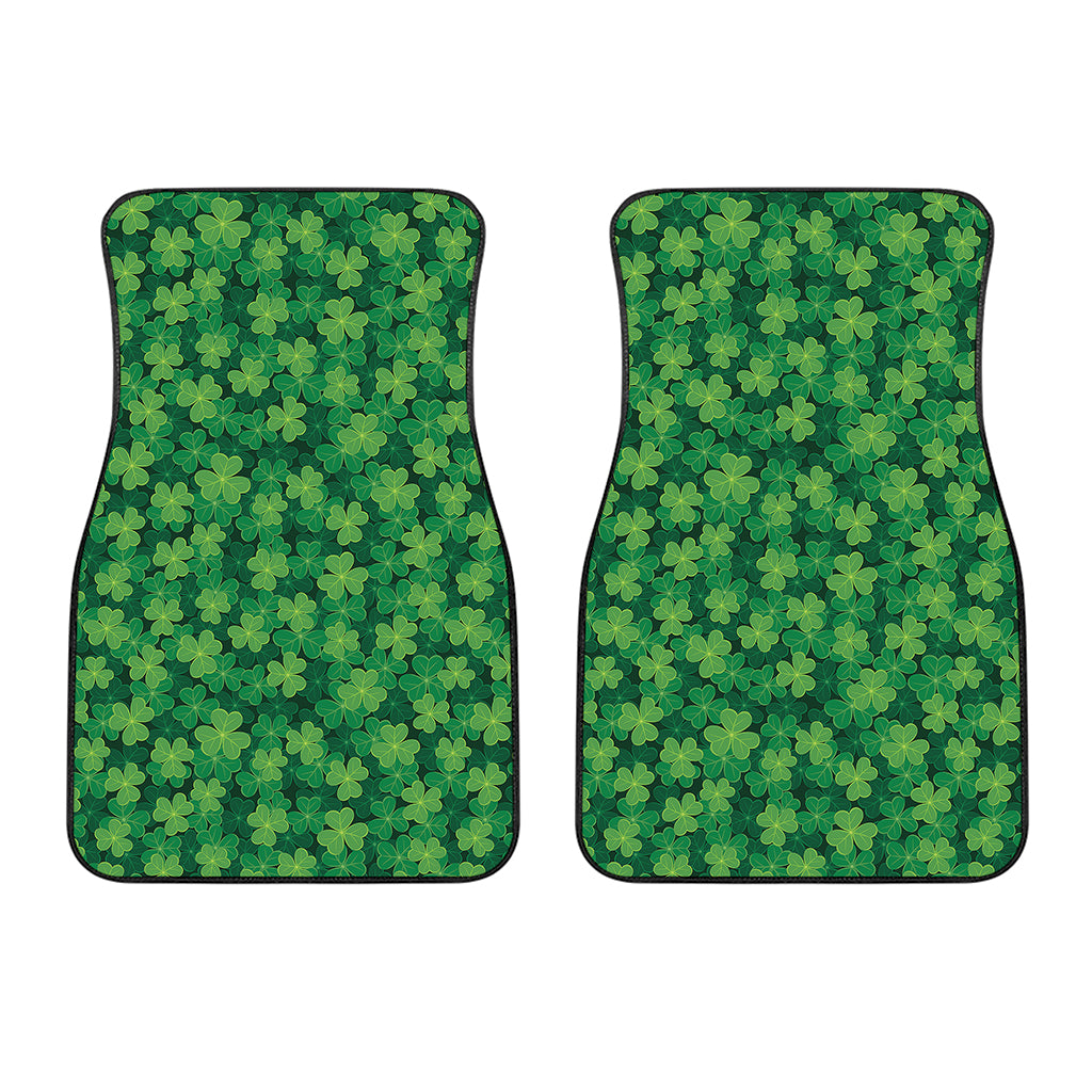 Irish Clover Saint Patrick's Day Print Front Car Floor Mats