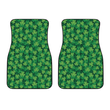 Irish Clover Saint Patrick's Day Print Front Car Floor Mats