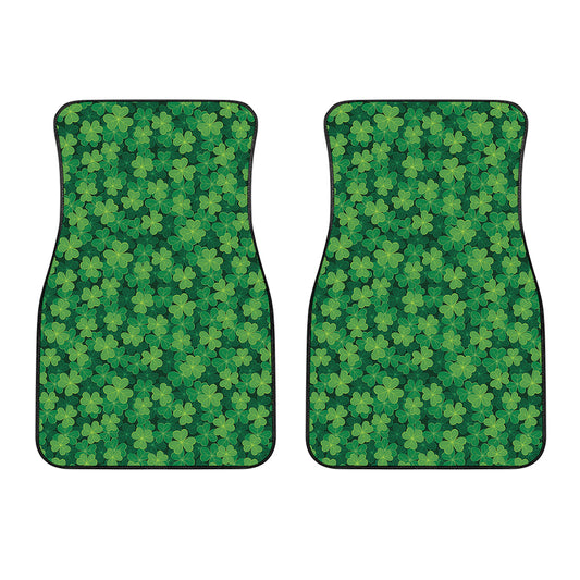 Irish Clover Saint Patrick's Day Print Front Car Floor Mats
