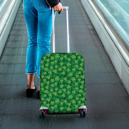 Irish Clover Saint Patrick's Day Print Luggage Cover