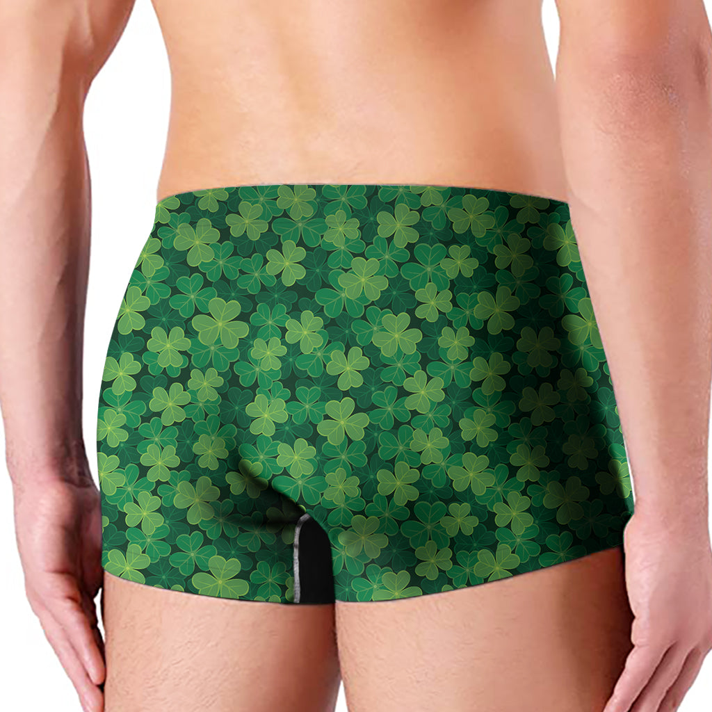 Irish Clover Saint Patrick's Day Print Men's Boxer Briefs