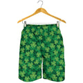 Irish Clover Saint Patrick's Day Print Men's Shorts