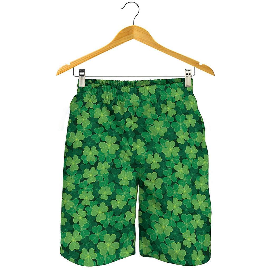 Irish Clover Saint Patrick's Day Print Men's Shorts
