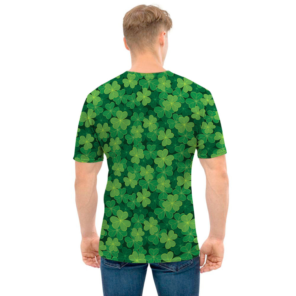 Irish Clover Saint Patrick's Day Print Men's T-Shirt