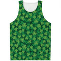 Irish Clover Saint Patrick's Day Print Men's Tank Top