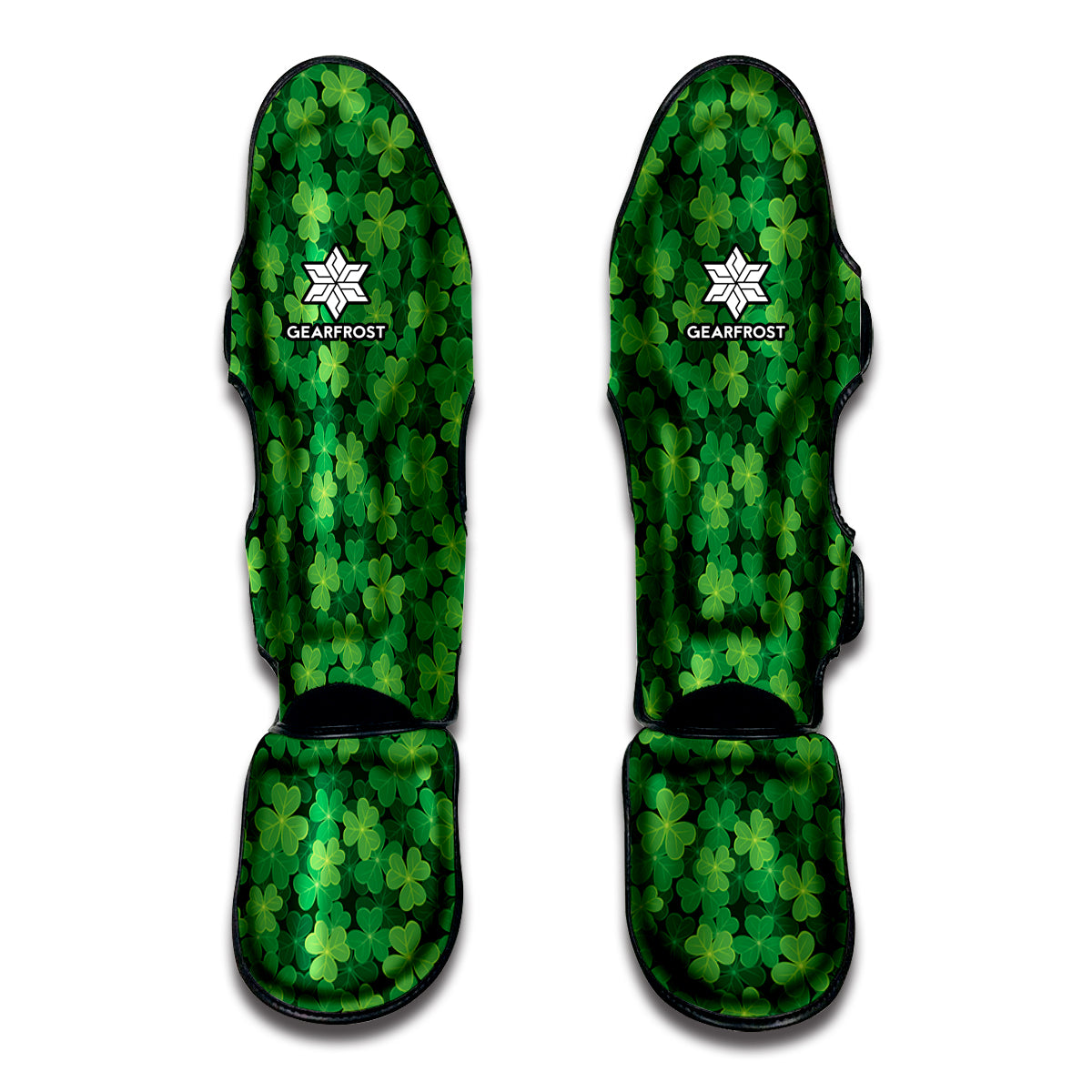 Irish Clover Saint Patrick's Day Print Muay Thai Shin Guard