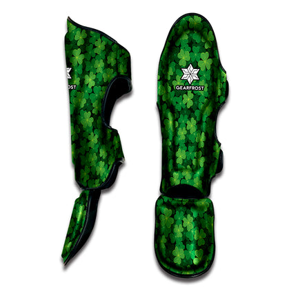 Irish Clover Saint Patrick's Day Print Muay Thai Shin Guard