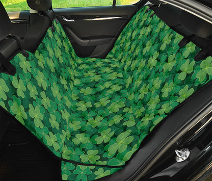 Irish Clover Saint Patrick's Day Print Pet Car Back Seat Cover