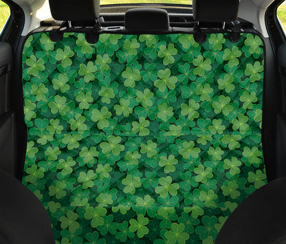 Irish Clover Saint Patrick's Day Print Pet Car Back Seat Cover