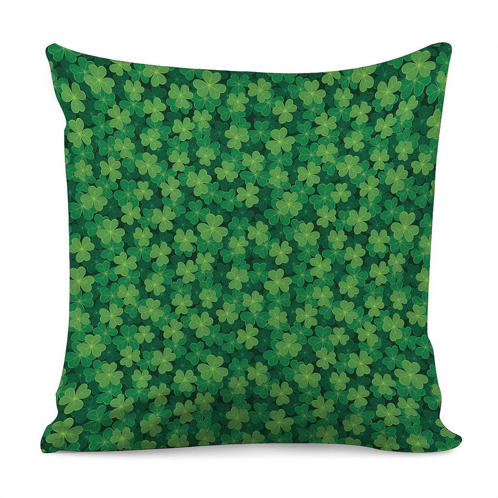 Irish Clover Saint Patrick's Day Print Pillow Cover