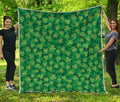 Irish Clover Saint Patrick's Day Print Quilt