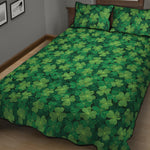 Irish Clover Saint Patrick's Day Print Quilt Bed Set