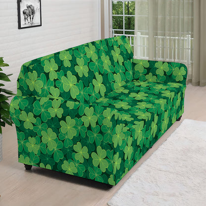 Irish Clover Saint Patrick's Day Print Sofa Cover