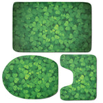 Irish Clover St. Patrick's Day Print 3 Piece Bath Mat Set