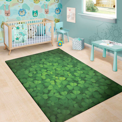 Irish Clover St. Patrick's Day Print Area Rug