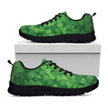 Irish Clover St. Patrick's Day Print Black Running Shoes