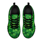 Irish Clover St. Patrick's Day Print Black Sneakers