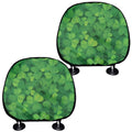 Irish Clover St. Patrick's Day Print Car Headrest Covers