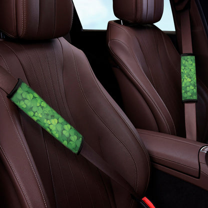 Irish Clover St. Patrick's Day Print Car Seat Belt Covers
