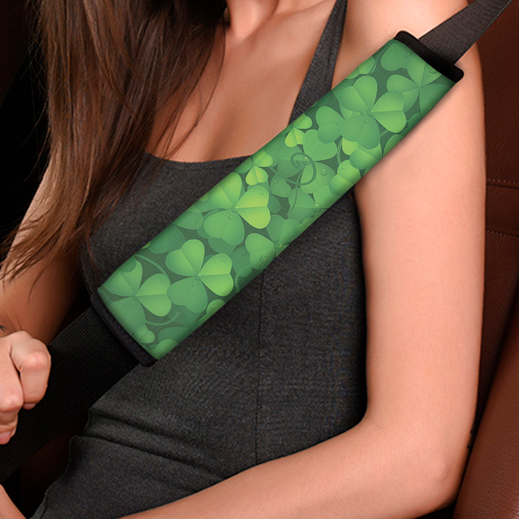 Irish Clover St. Patrick's Day Print Car Seat Belt Covers