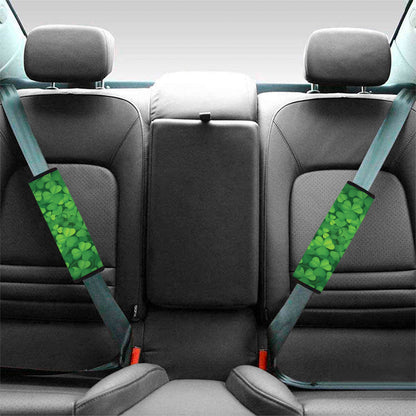 Irish Clover St. Patrick's Day Print Car Seat Belt Covers