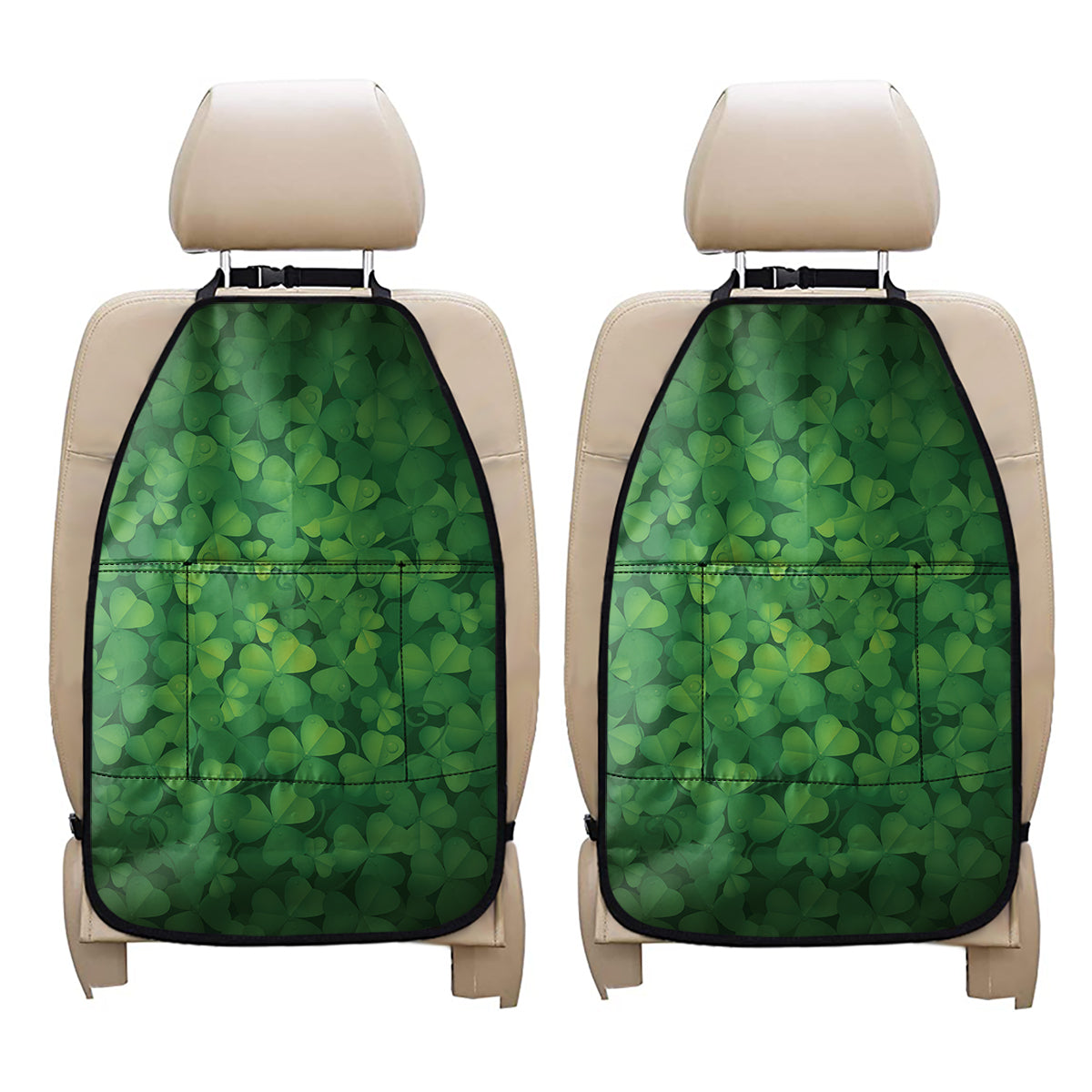 Irish Clover St. Patrick's Day Print Car Seat Organizers