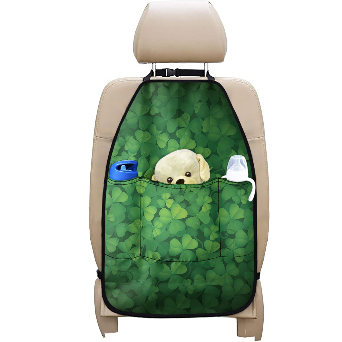 Irish Clover St. Patrick's Day Print Car Seat Organizers